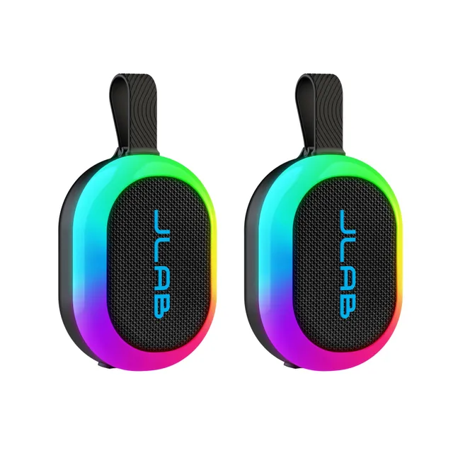 jlab-pop-party-ultra-portable-bluetooth-speaker-nero-2-pack-con-ip55-luci-rgb-ed image 1
