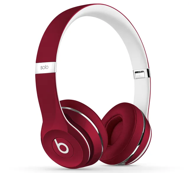 beats-by-dr-dre-solo2-on-ear-cuffie-cablate-luxe-edition-rosso-con-cavo-remoteta image 1