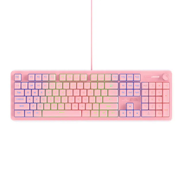 jlab-nightfall-tastiera-gaming-cablata-full-size-rosa-con-tastierino-numerico-rg image 1