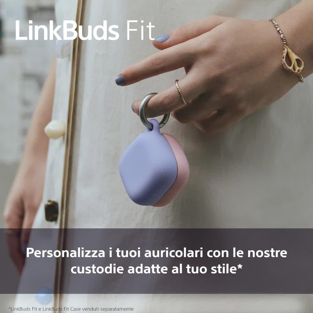 sony-custodia-per-linkbuds-fit-cover-protettiva-con-anello-easy-clip-on-ash-pink image 2