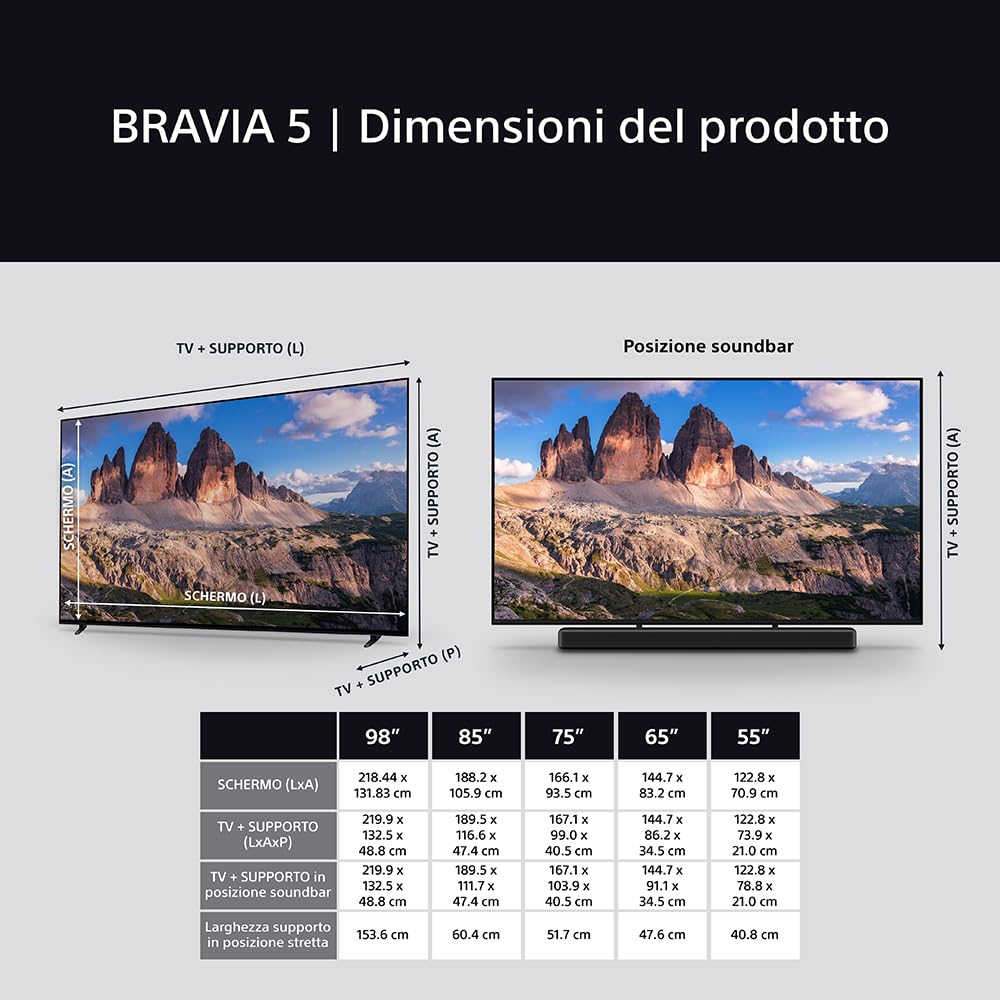 sony-bravia-5-55-tv-mini-led-4k-con-processore-ai-xr-xr-backlight-master-drive-d image 5