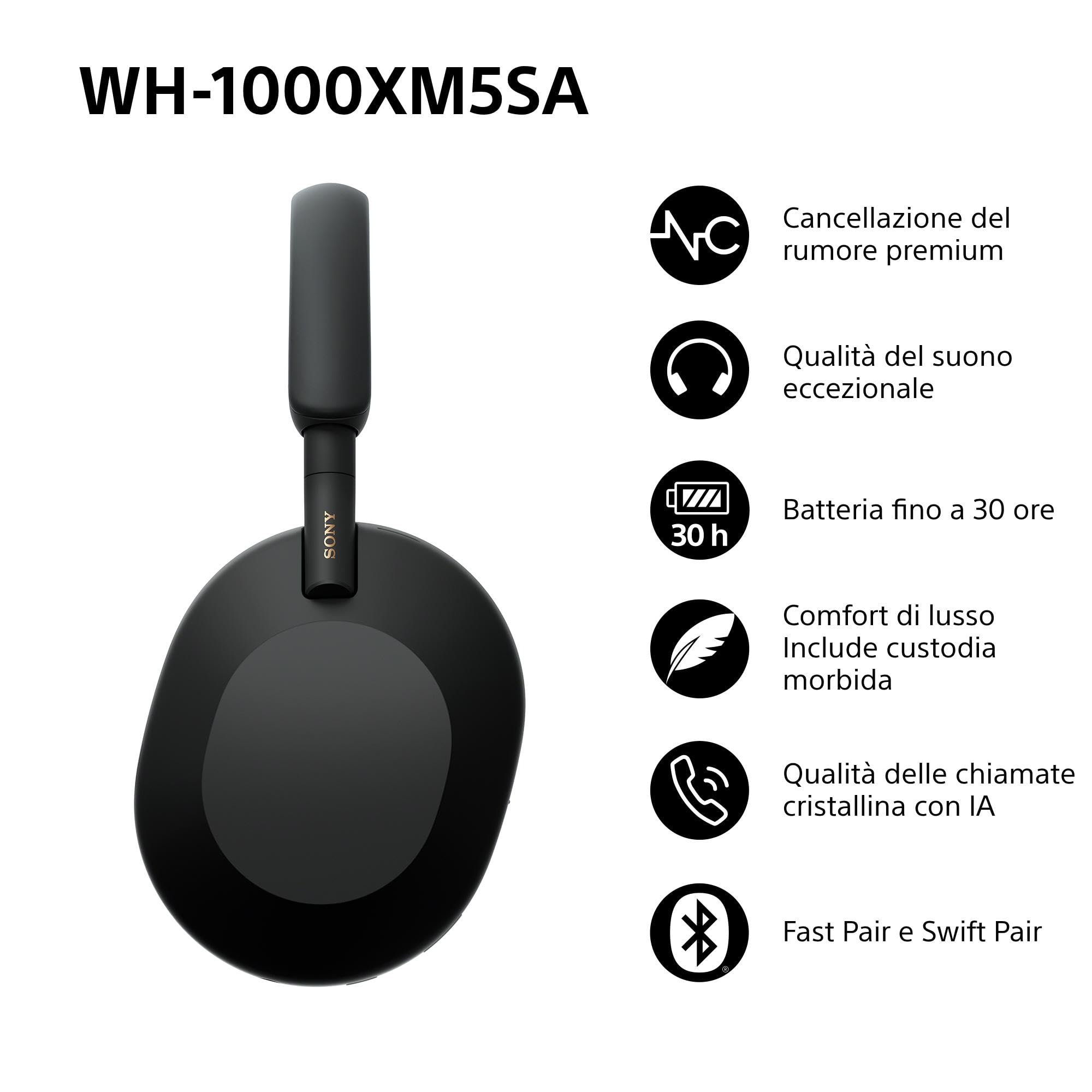 sony-wh-1000xm5sa-edizione-speciale-cuffie-wireless-noise-cancelling-con-custodi image 2