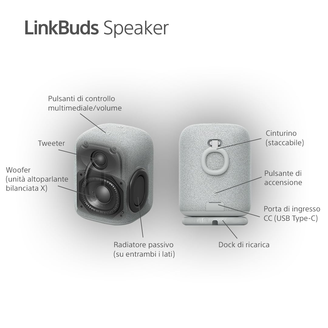 sony-linkbuds-speaker-altoparlante-portatile-wireless-bluetooth-ipx4-con-batteri image 8