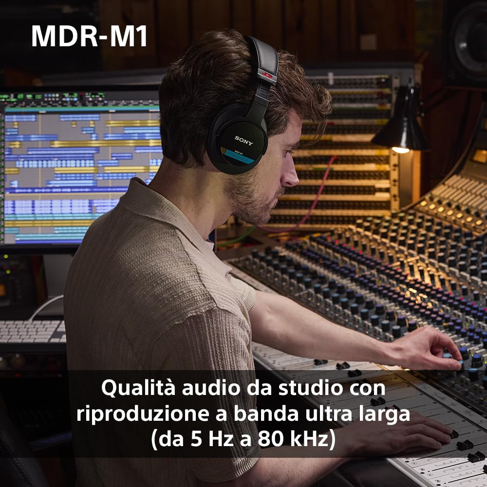sony-mdr-m1-studio-cuffie-da-studio-chiuse-cablate-con-riproduzione-ultra-larga- image 3