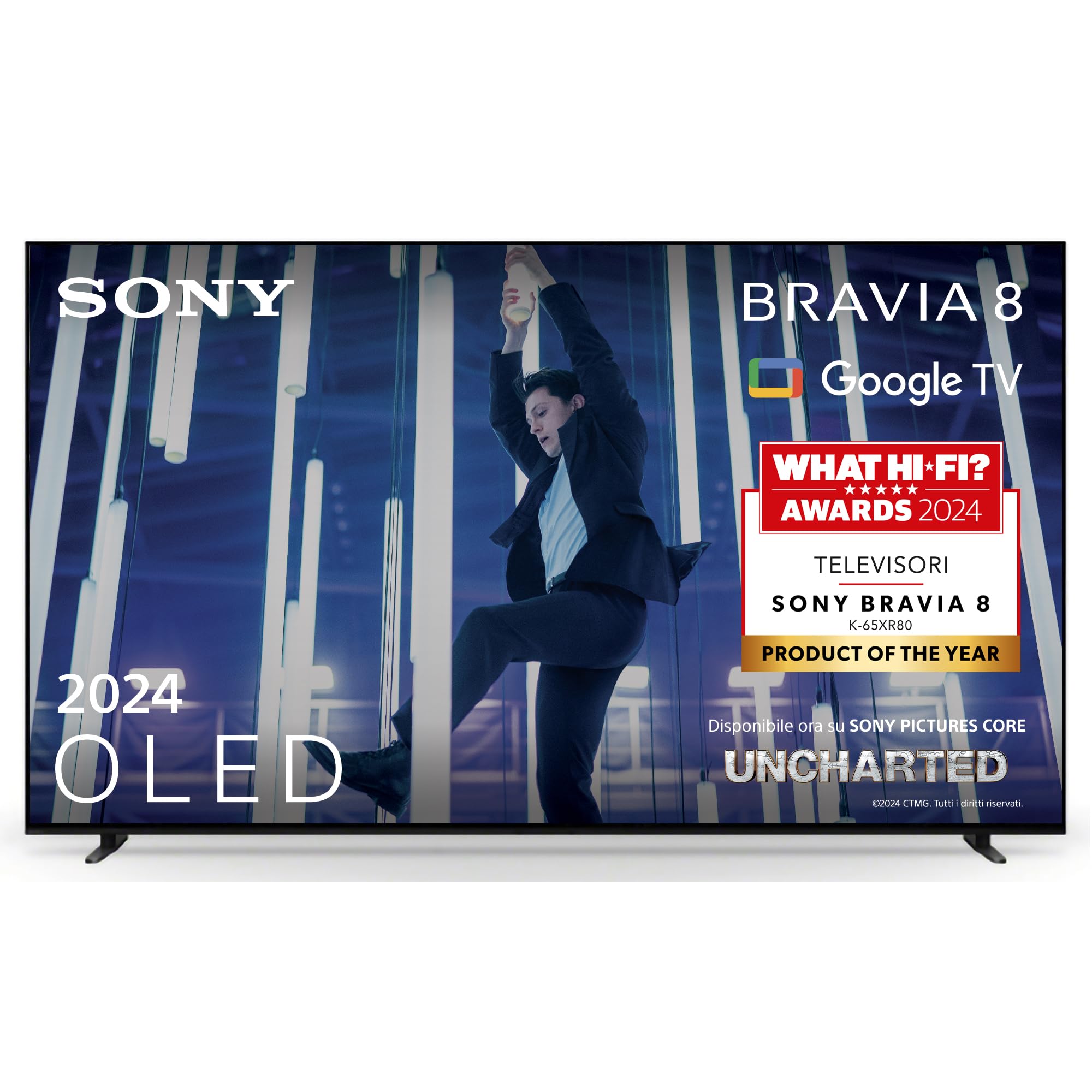 sony-bravia-8-oled-65-xr80-4k-hdr-google-smart-tv-2024-120hz-supporto-a-4-vie-re image 2