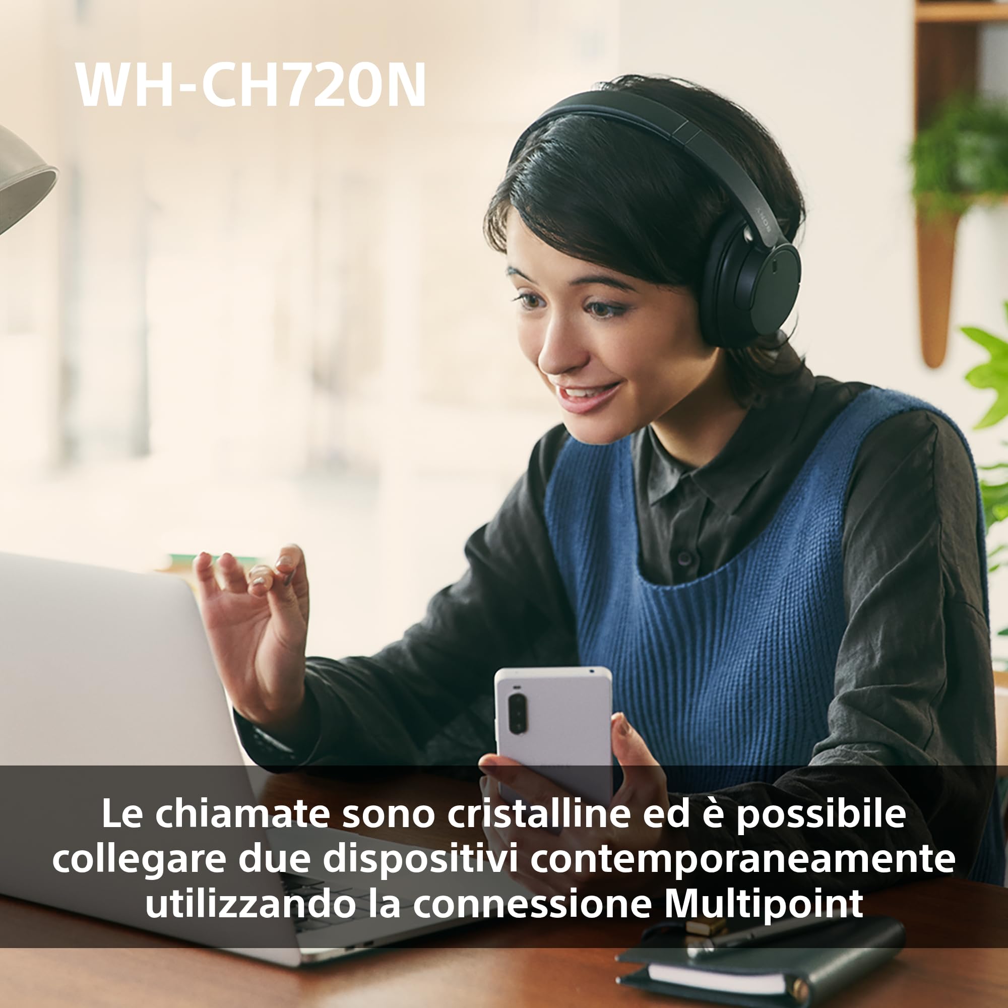 sony-wh-ch720n-cuffie-wireless-con-noise-cancelling-e-multipoint-35-ore-nero image 8
