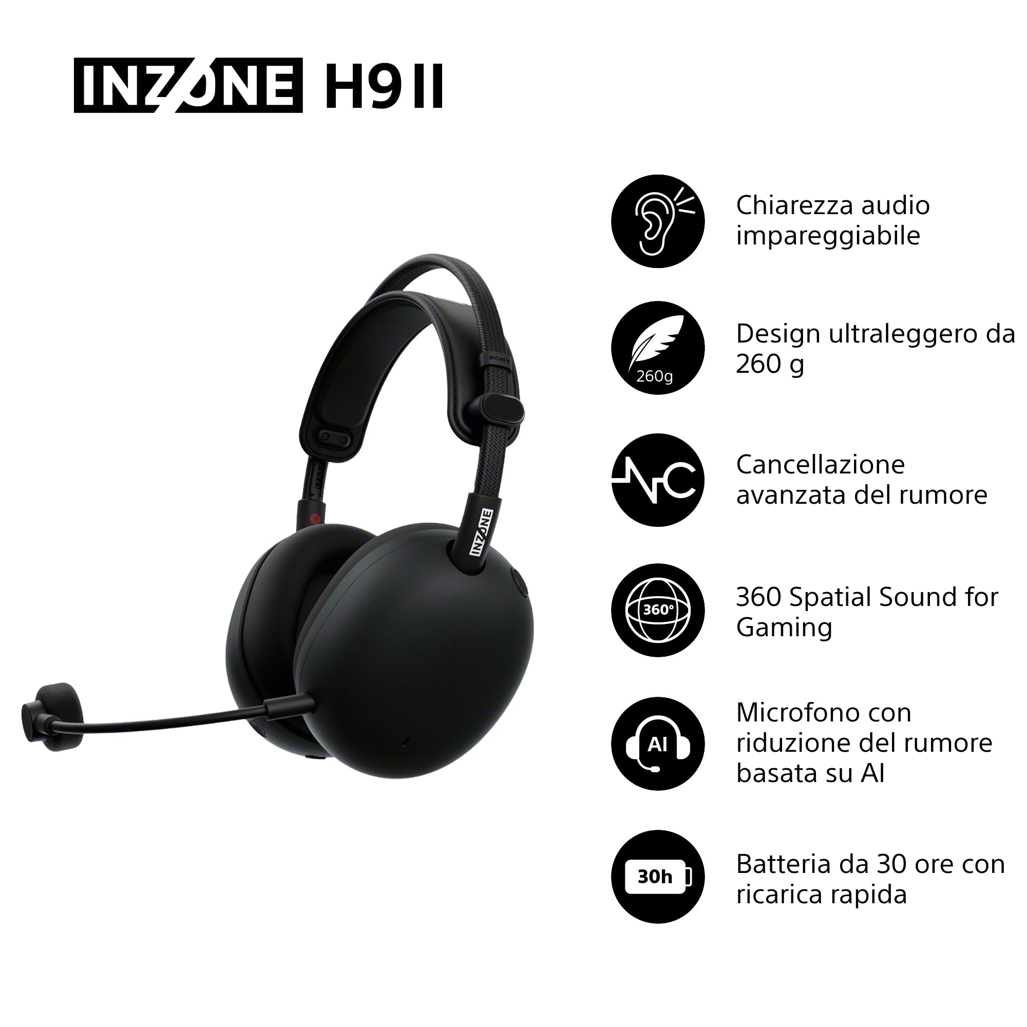 sony-inzone-h9-ii-cuffie-da-gaming-wireless-con-cancellazione-del-rumore-audio-s image 2
