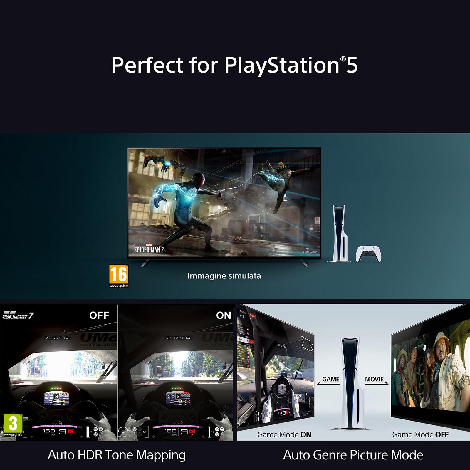 sony-bravia-7-65xr70-smart-tv-qled-mini-led-65-pollici-4k-hdr-120-hz-con-google- image 6