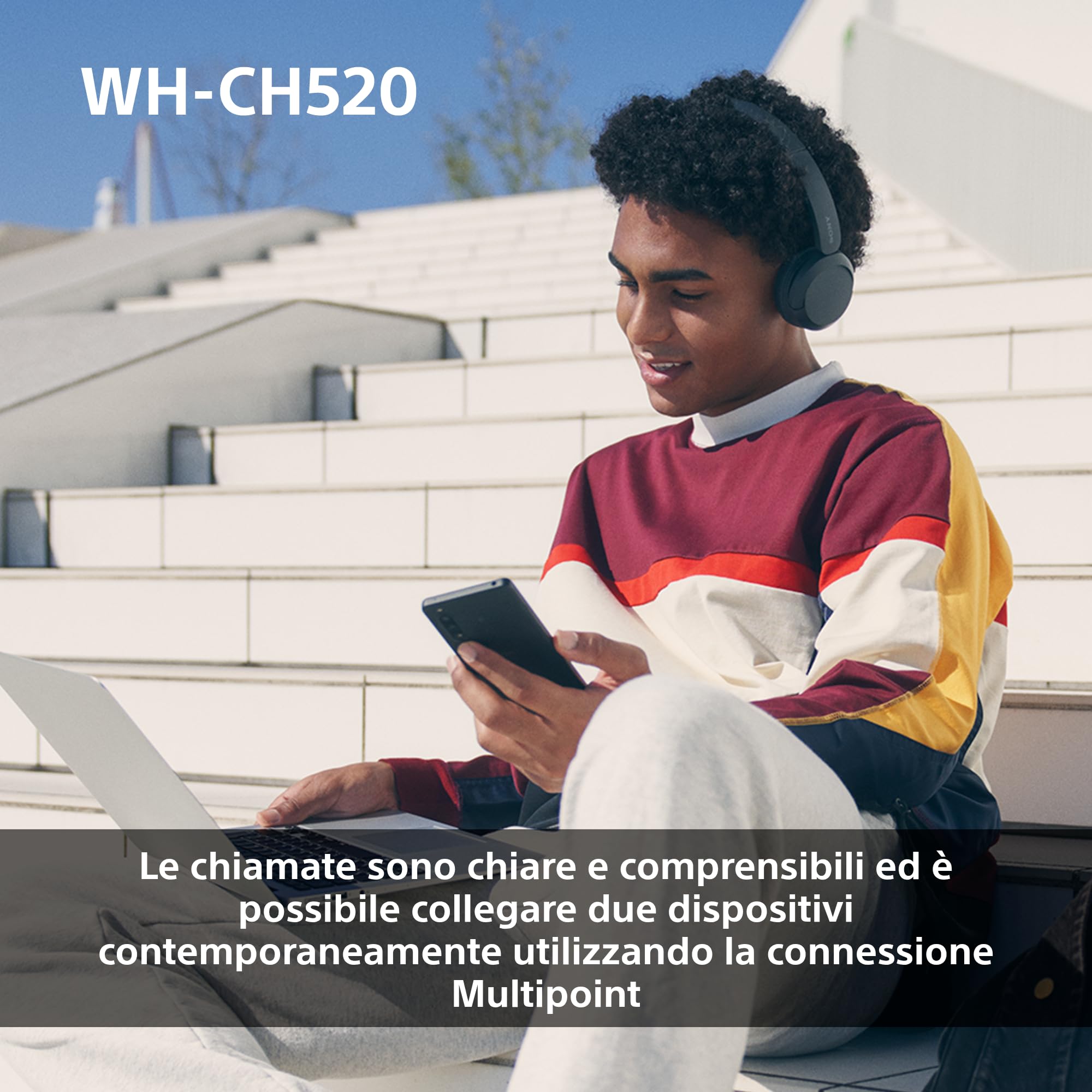 sony-wh-ch520-cuffie-wireless-on-ear-con-connessione-multipoint-50-ore-di-batter image 8