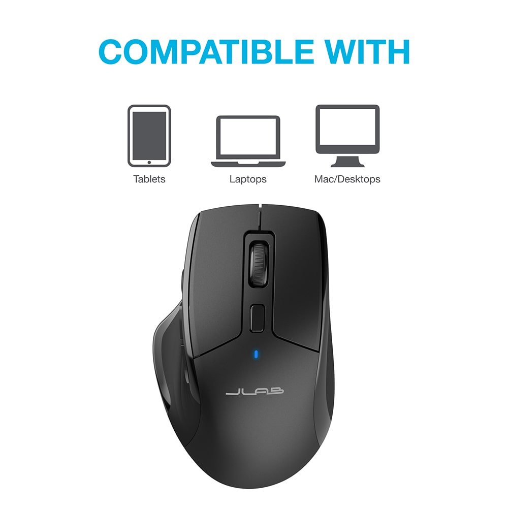 jlab-jbuds-wireless-mouse-nero-mouse-ergonomico-wireless-con-7-pulsanti-personal image 3